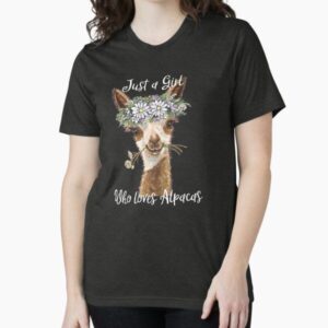 Just a Girl Who Loves Alpacas Shirt, Just a Girl Who Loves Alpaca Gifts
