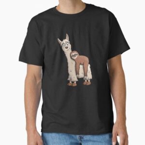 Trendy Funky Cartoon Chill Out Sloth Riding Llama