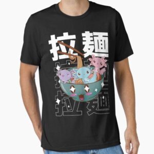 Kawaii Axolotl Inside Ramen Bowl Aesthetic Anime