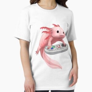 Axolotl Fish Playing Video Game