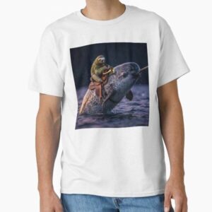 Happy Sloth Rides a Friendly Narwhal