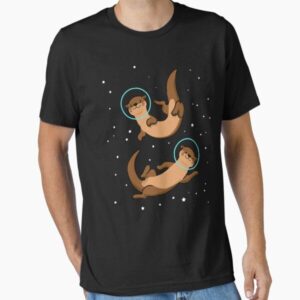 Otter Astronaut Gift Kids Otter Gift Women Space Sea Otter