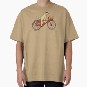 Dog and Squirrel are Friends | Whimsical Animal Art | Dog Riding a Bicycle